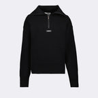 Knitwear Zip-neck sweater Coperni Black Man