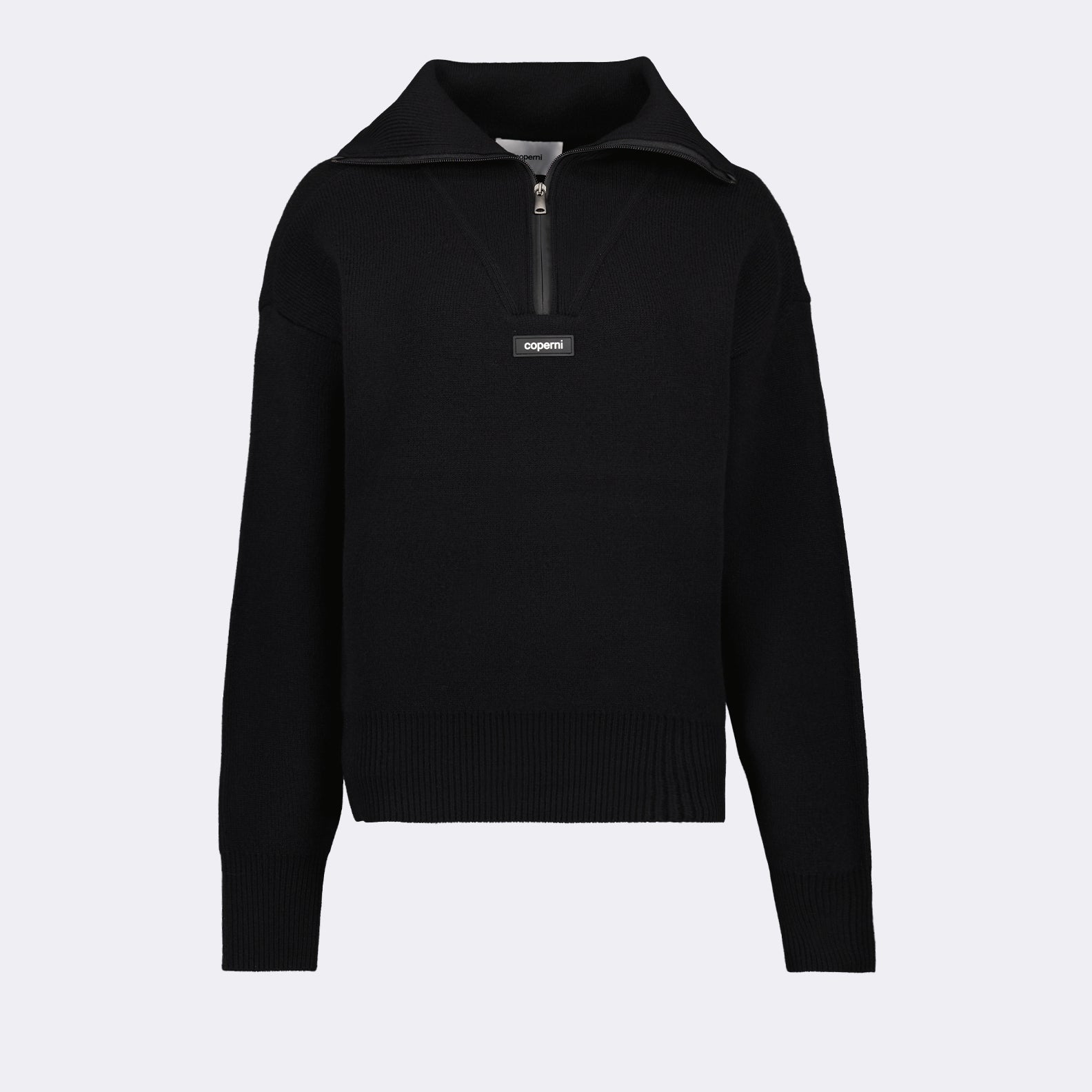 Maille Pull à col zippé Coperni Noir Homme