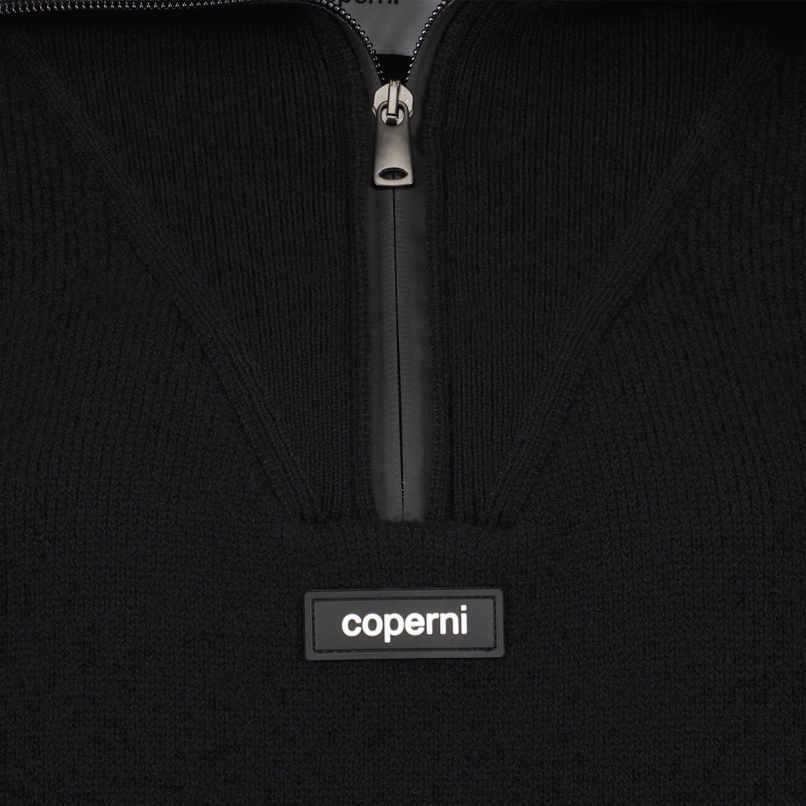 Maille Pull à col zippé Coperni Noir Homme