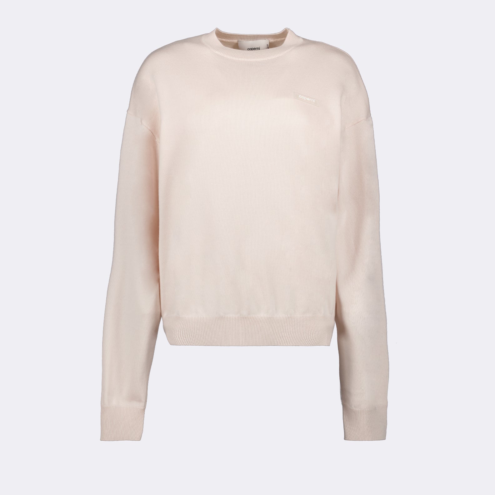 Maille Pull à logo Coperni Beige Femme