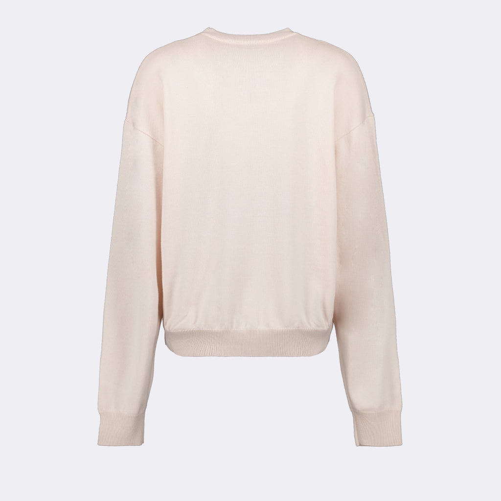Maille Pull à logo Coperni Beige Femme