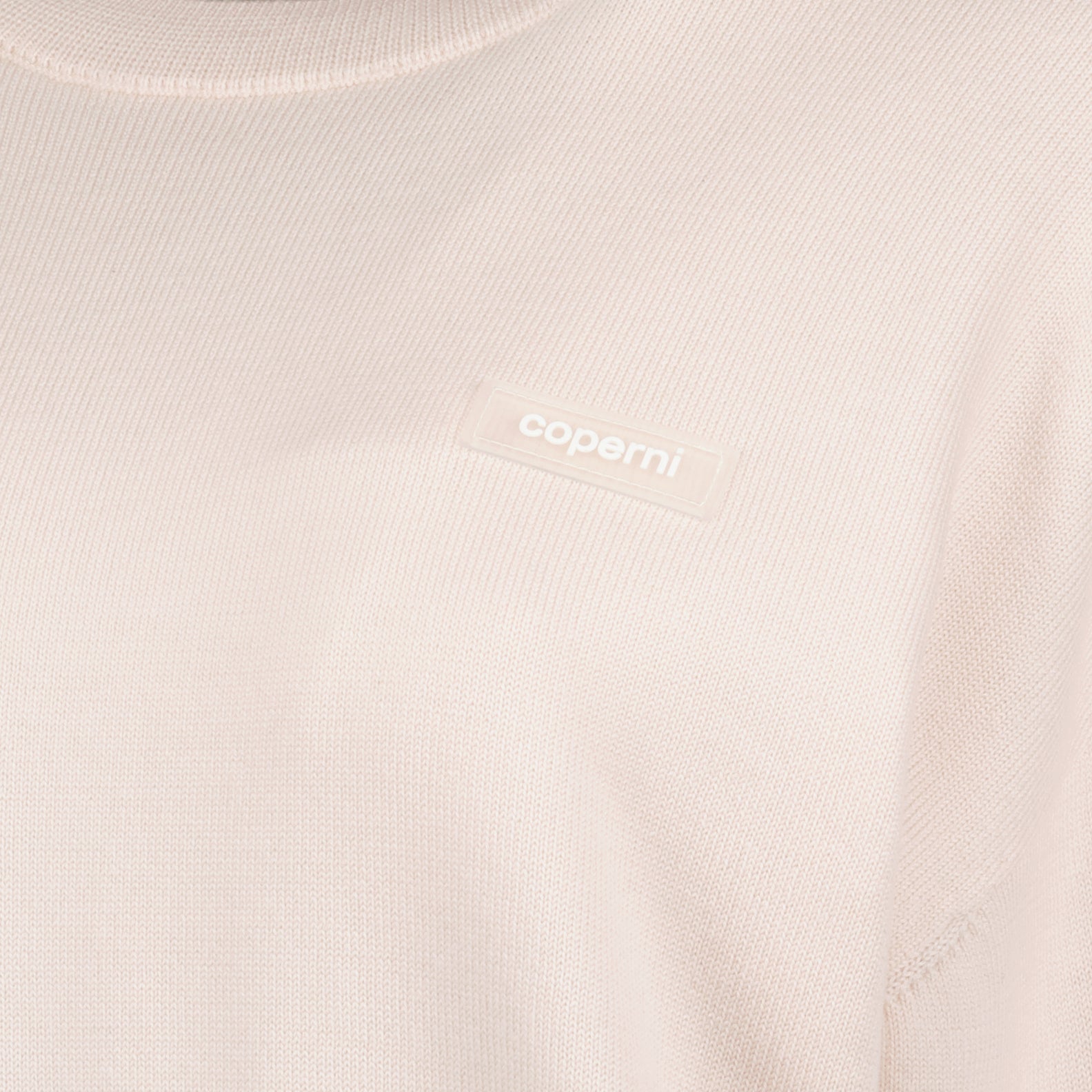 Maille Pull à logo Coperni Beige Femme