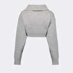 Maglieria Pull crop à logo Coperni Grigio Femme