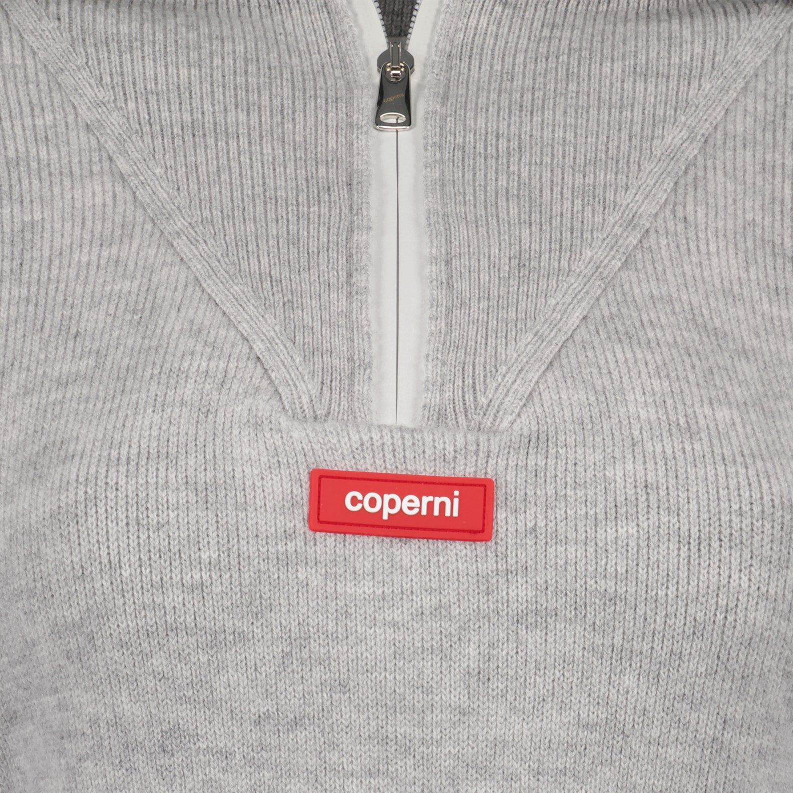 Maglieria Pull crop à logo Coperni Grigio Femme