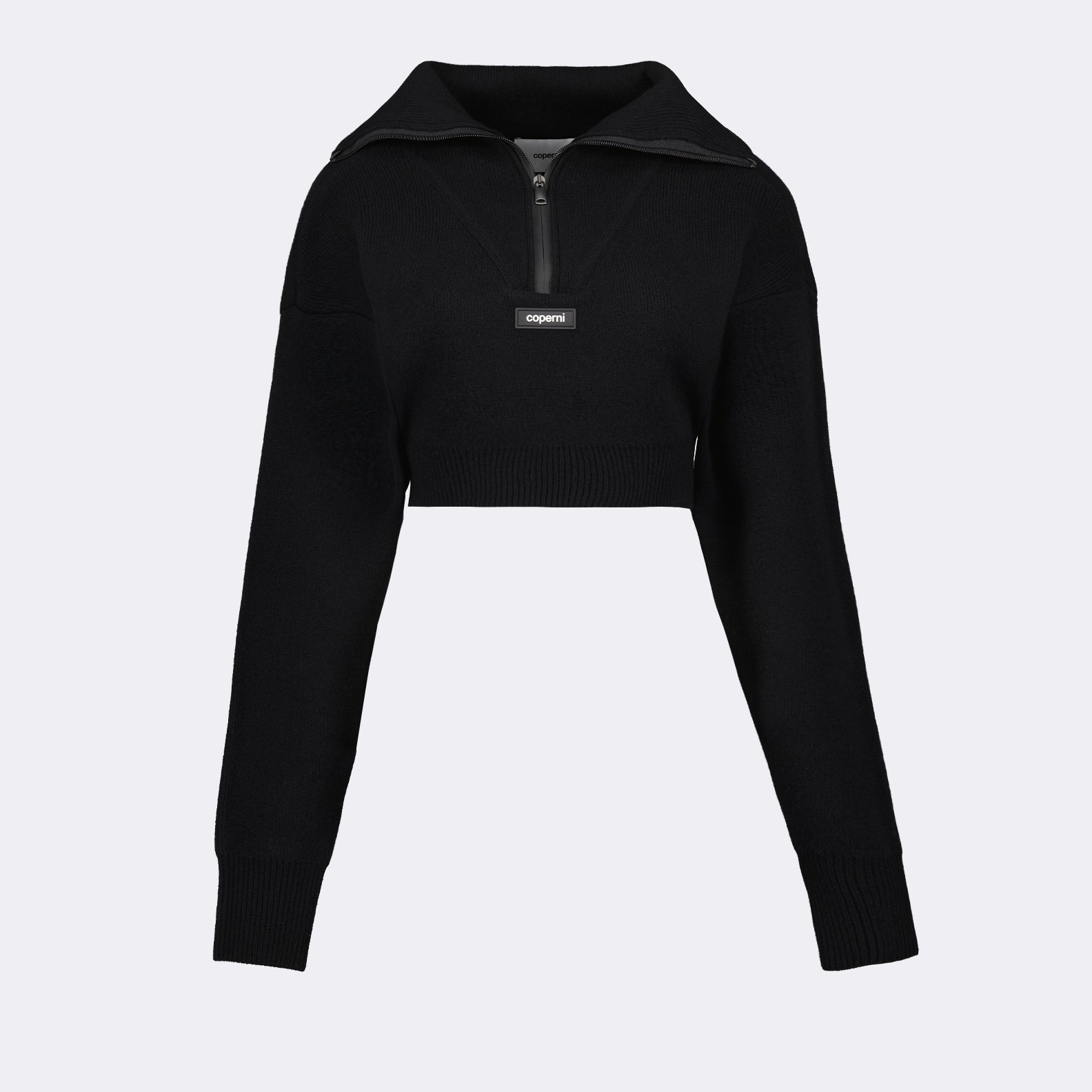 Maglieria Pull crop à logo Coperni Nero Femme