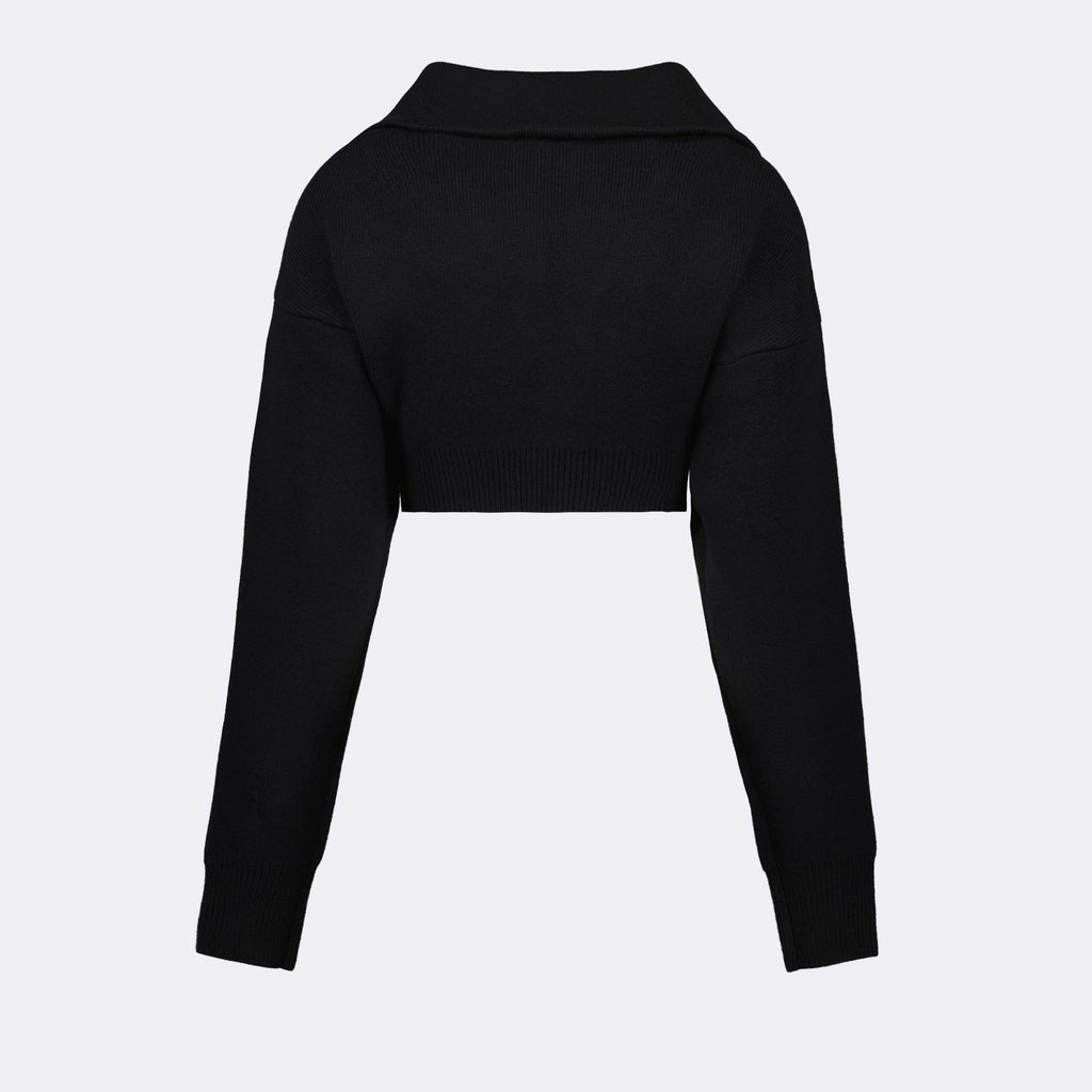 Maglieria Pull crop à logo Coperni Nero Femme
