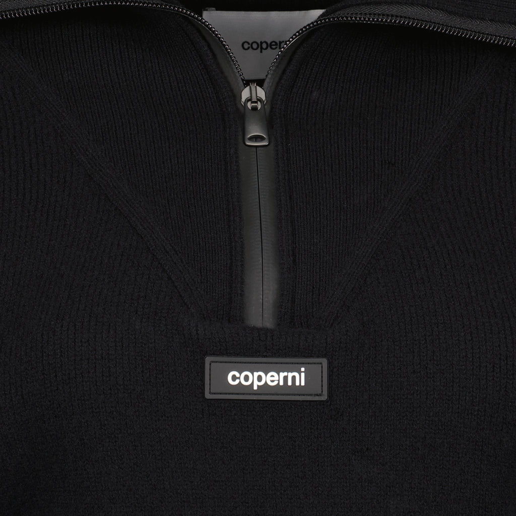 Maglieria Pull crop à logo Coperni Nero Femme