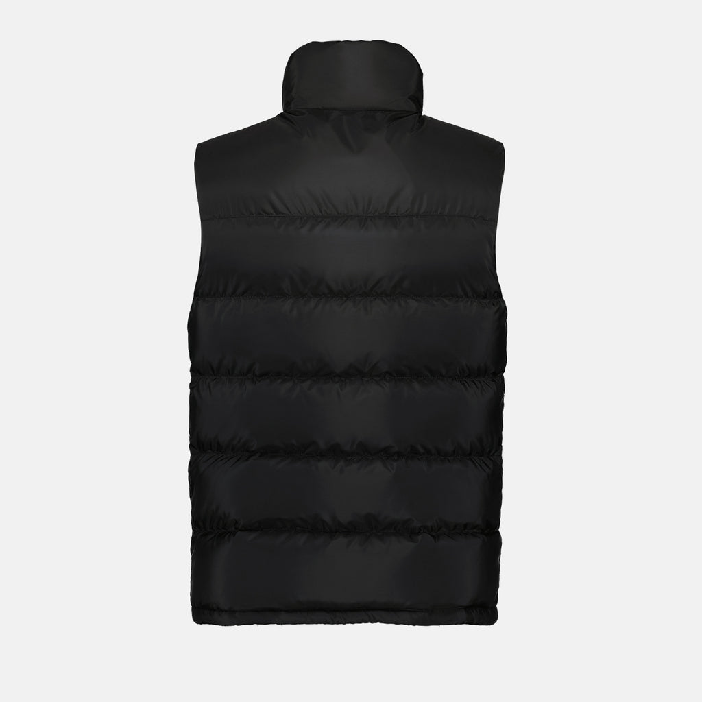 Jaquetas Colete Matelassado Sem Mangas Prada Preto Homme