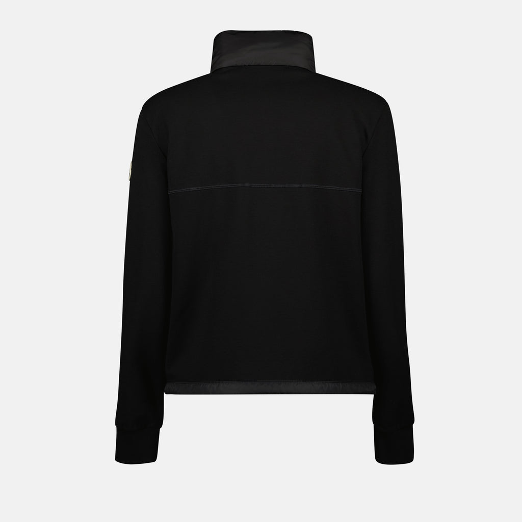 Vestes Veste bi-matière matelassé Moncler Noir Femme
