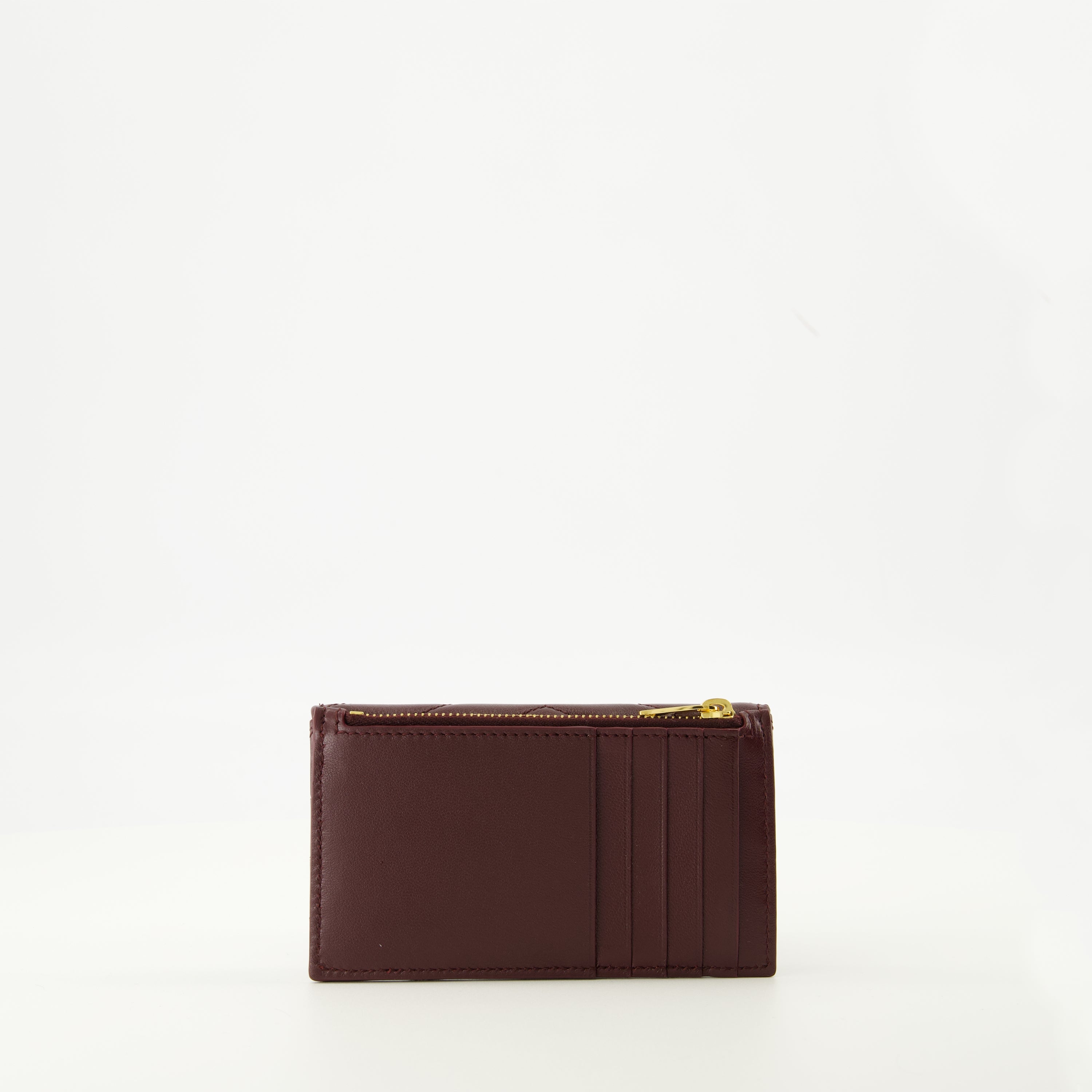 Image of the Cassandre Fragments cardholder by Saint Laurent for Women - Fall-Winter 2025 - Back View