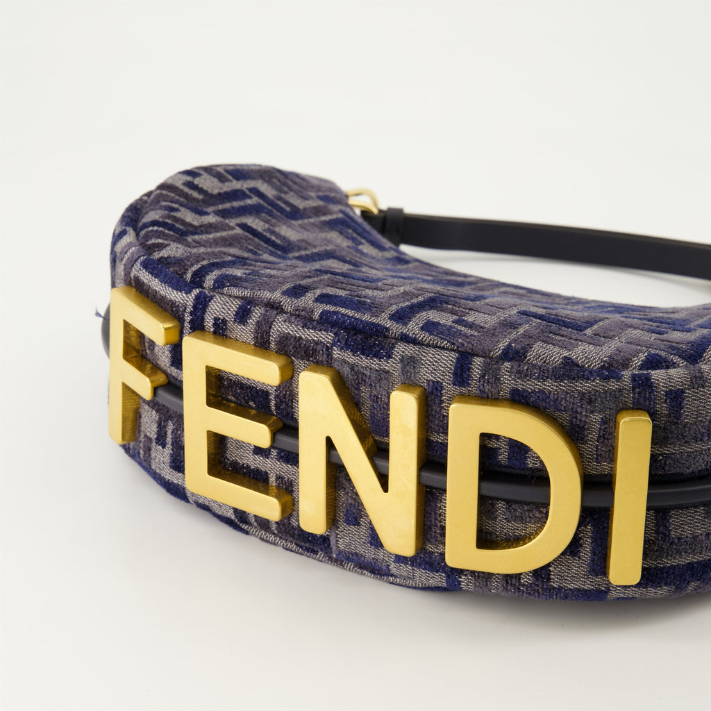 Sacs à main et épaule Sac Fendigraphy Fendi Bleu Femme