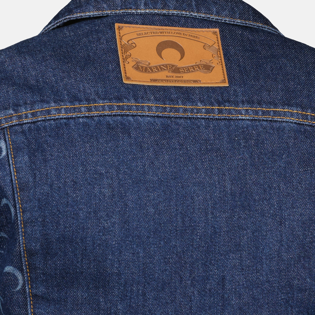 Vestes Casaco de Jean Trucker Azul Escuro Marine Serre Bleu foncé Femme