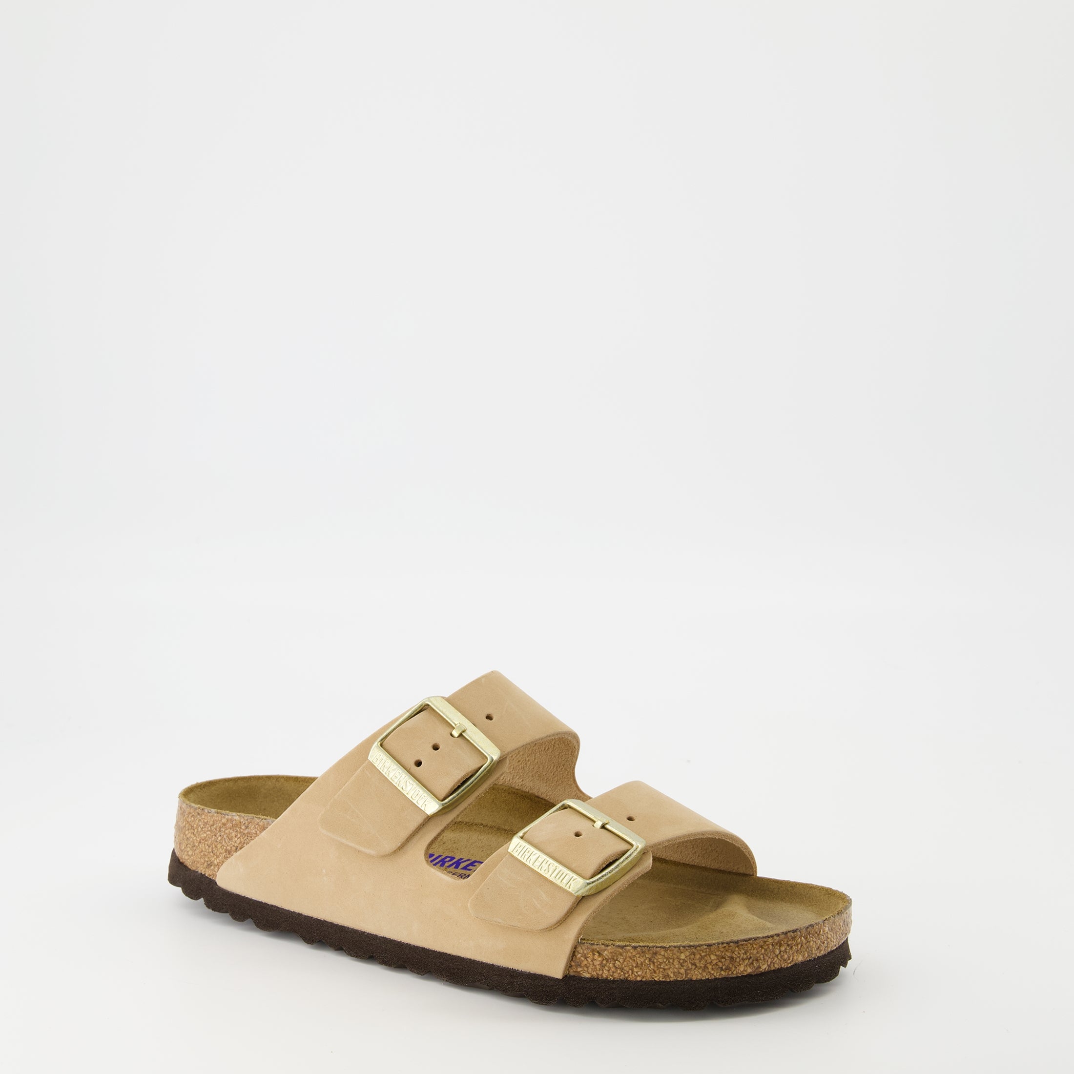 Chaussures ouvertes Sandales Arizona Birkenstock Beige Femme