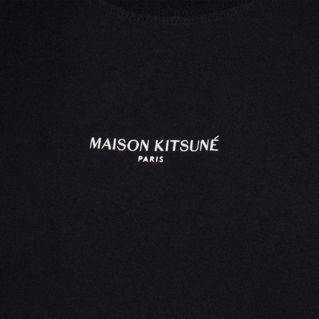 T-shirts T-shirt brodé noir Maison Kitsune Noir Homme