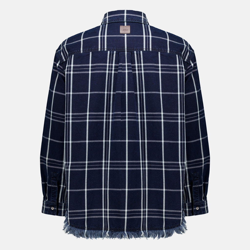 Chemises Overshirt às Riscas Azul-Marinho Dior Bleu foncé Homme
