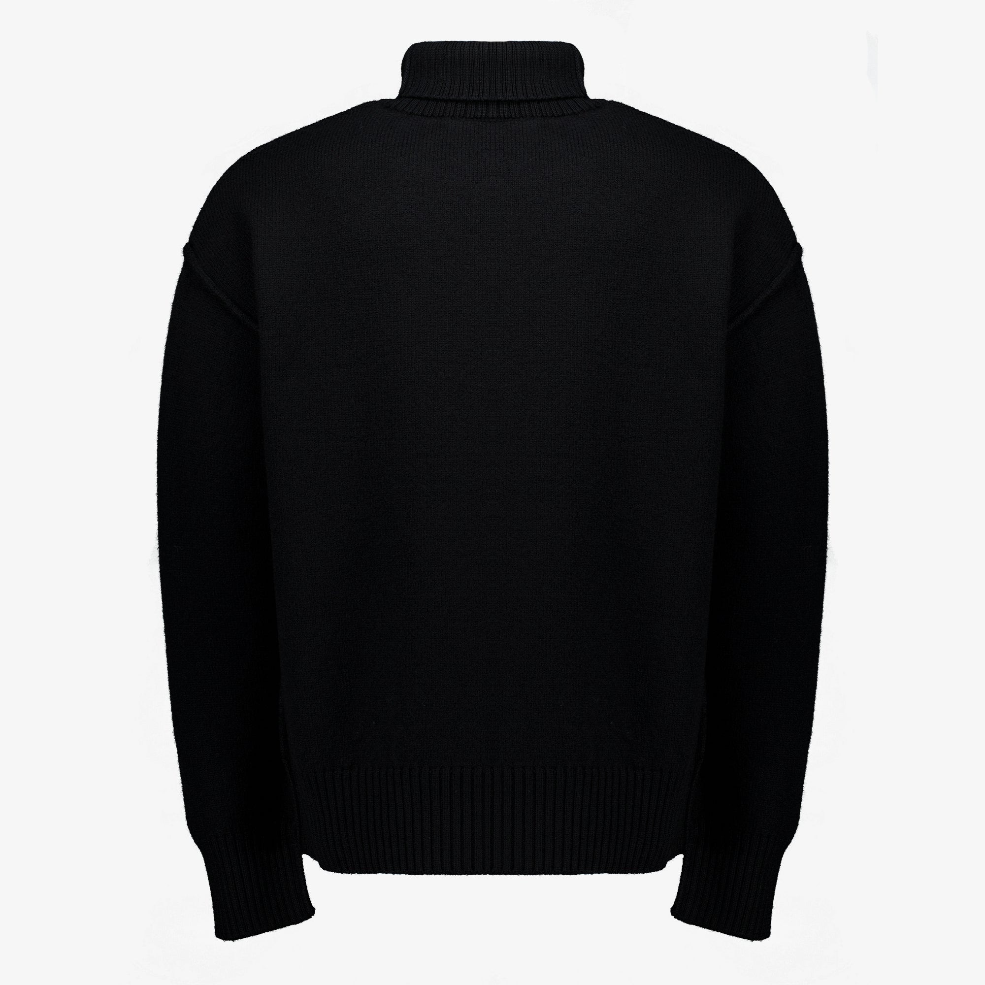 Maille Suéter negro AMI Heart de cuello alto Ami PARIS Noir Unisexe