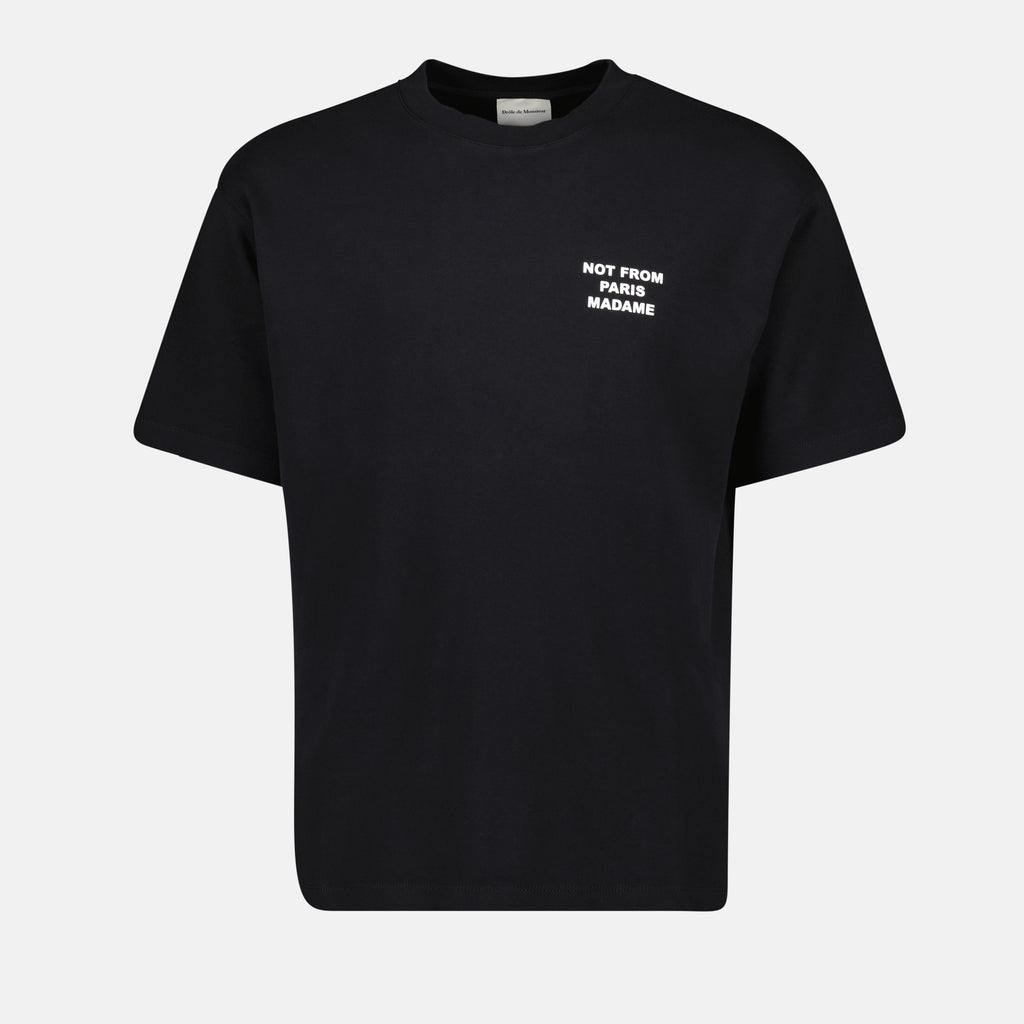 Camisetas Camiseta Slogan Negra Drole De Monsieur Negro Hombres