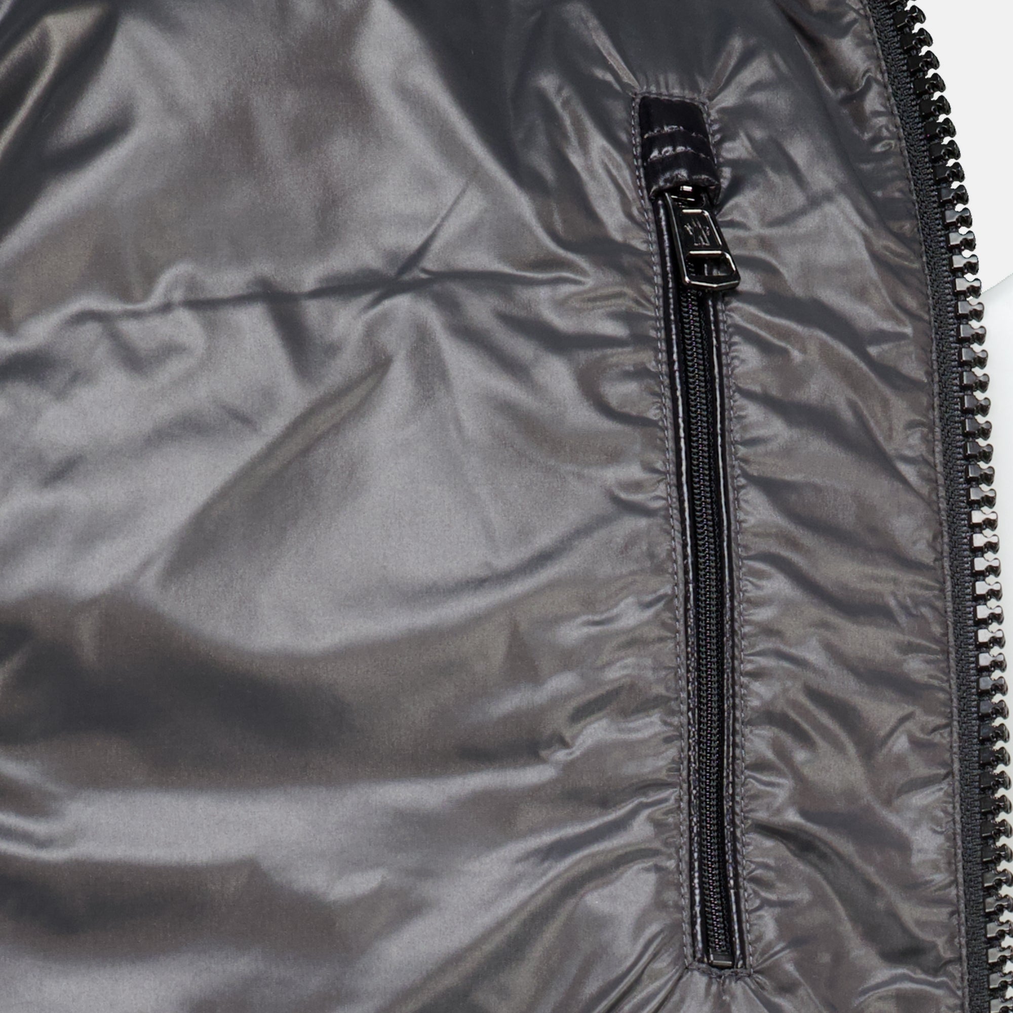 Manteaux Maya Black Padded Jacket in Glossy Nylon Moncler Noir Homme