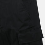 Calças Cargo Gabardine Moncler Preto Homme
