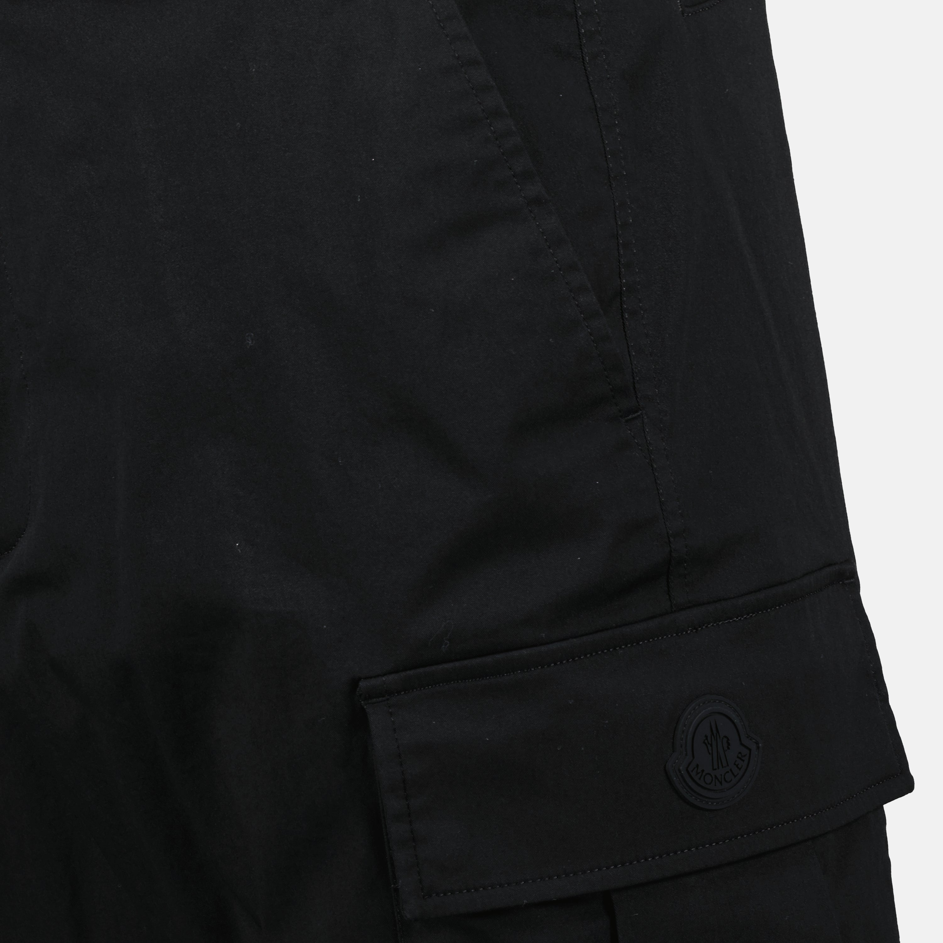 Pantalons Cargo Gabardine Moncler Noir Homme