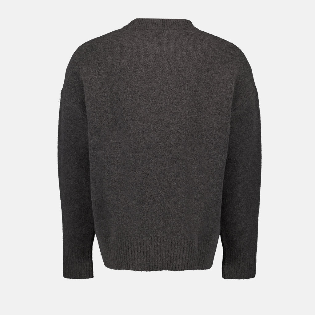 Maille Pull AMI de Coeur Ami PARIS Gris Unisexe