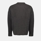 Maille Pull AMI de Coeur Ami PARIS Gris Unisexe