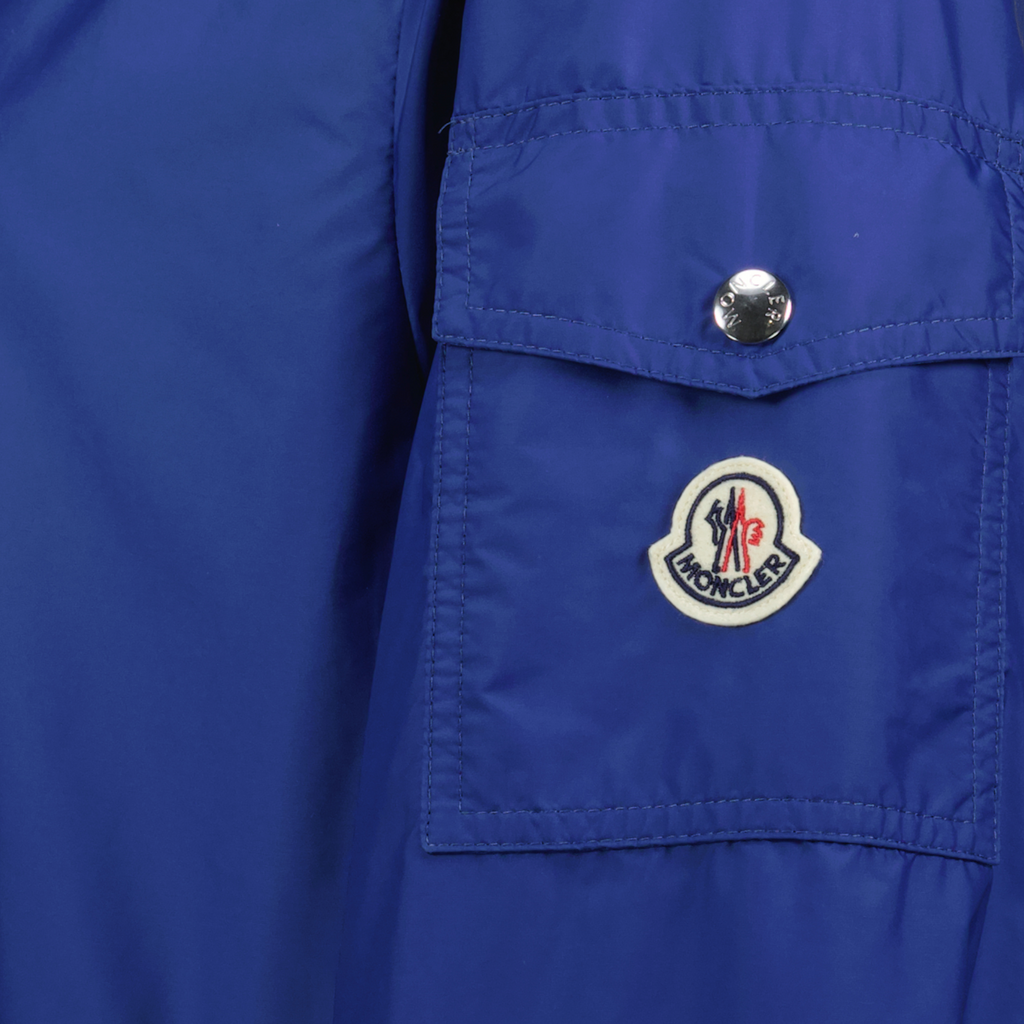 Vestes Coupe-vent Etiache à capuche Moncler Bleu foncé Homme