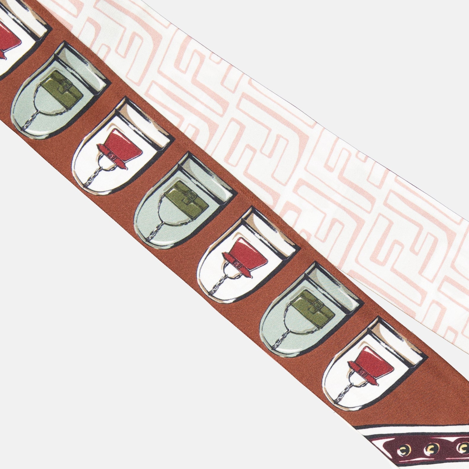 Écharpes, foulards et gants Bandeau en soie Fendi Marron Femme