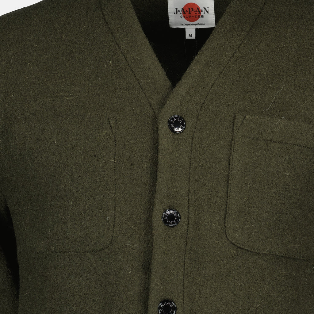 Image de l'article Cardigan Seijii en laine de la marque Japan Rag pour Homme - Saison Automne-Hiver 2025 - Vue détaillée_1