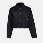 Jaquetas Veste en Re-Nylon matelassé Prada Azul escuro Femme