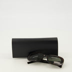 Bild der braunen Sonnenbrille SLM130 der Marke Saint Laurent für Unisex - Saison Frühling-Sommer 2026 - Detaillierte Ansicht_3
