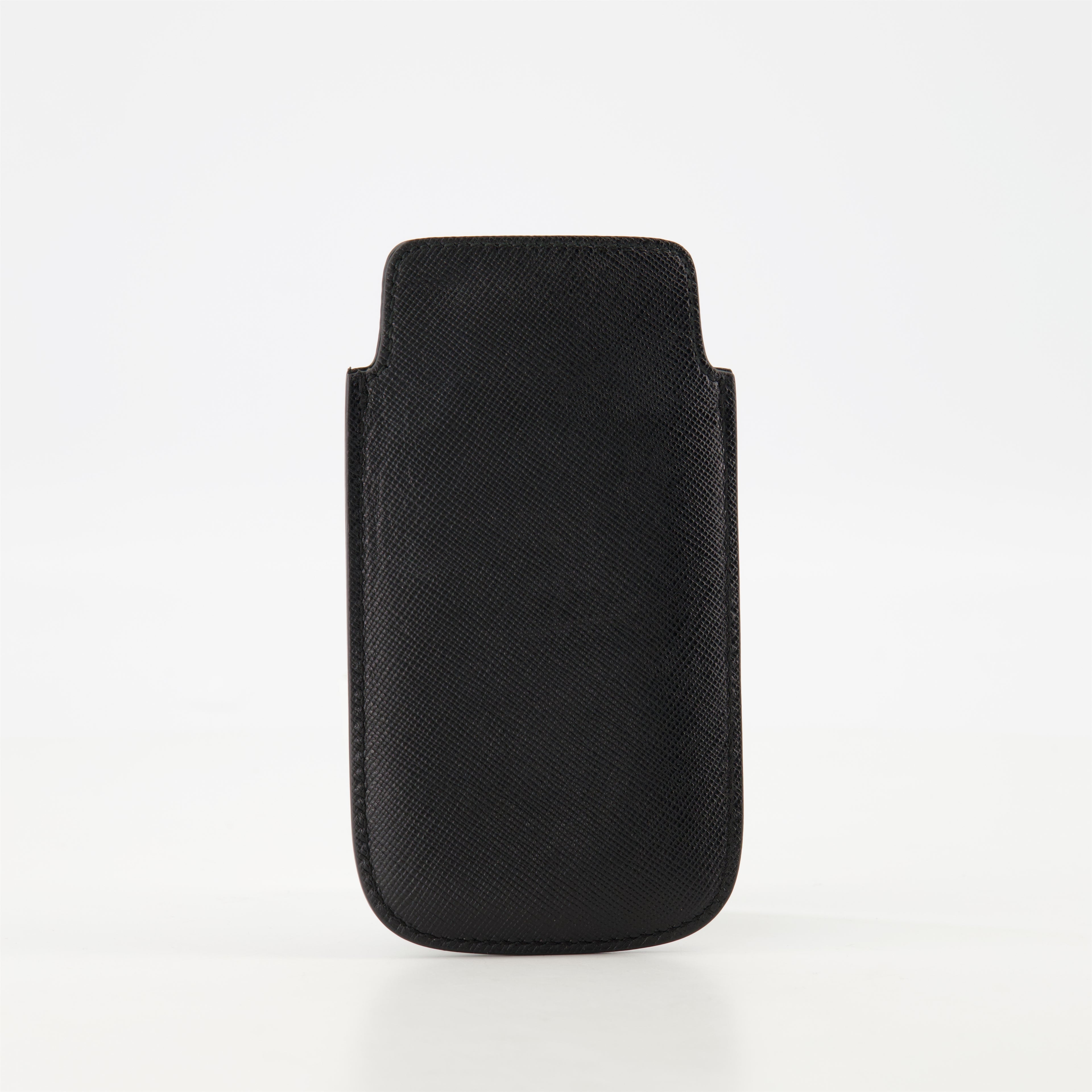 Lifestyle Étui en cuir Saffiano Prada Noir Unisexe