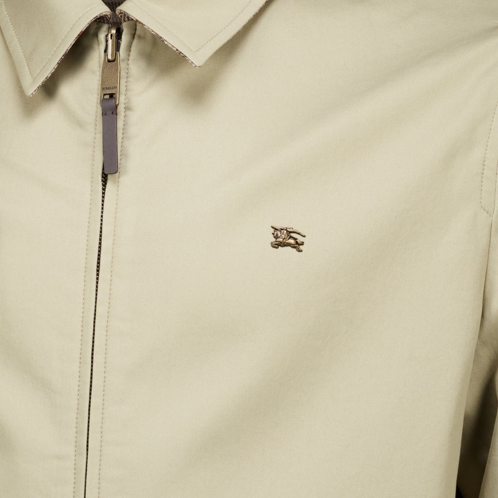 Vestes Casaco Harrington Reversível Burberry Beige Homme