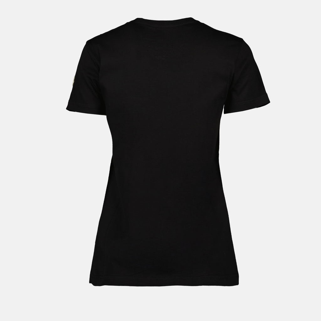 T-Shirts Logo T-Shirt Moncler Schwarz Femme