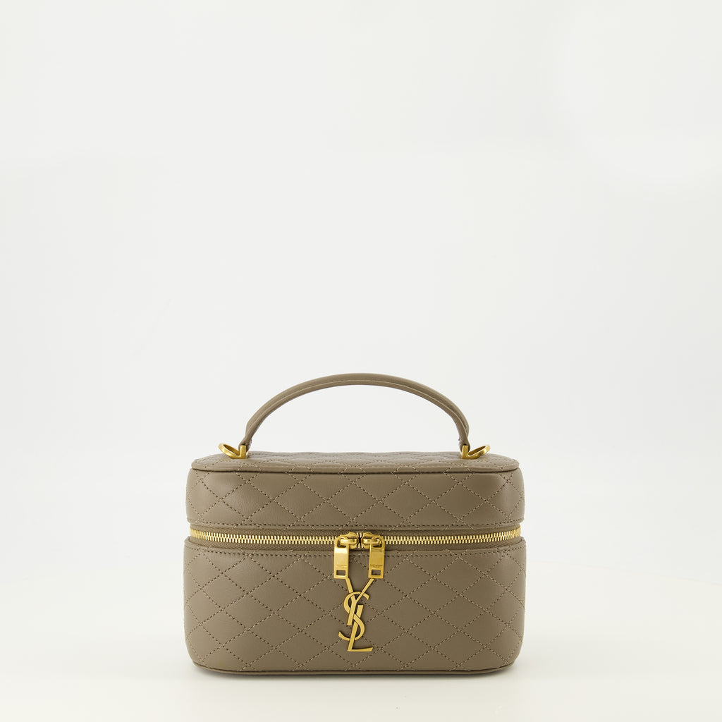 Immagine della borsa Gaby Vanity beige del marchio Saint Laurent per donna - Collezione Primavera-Estate 2026 - Vista Frontale