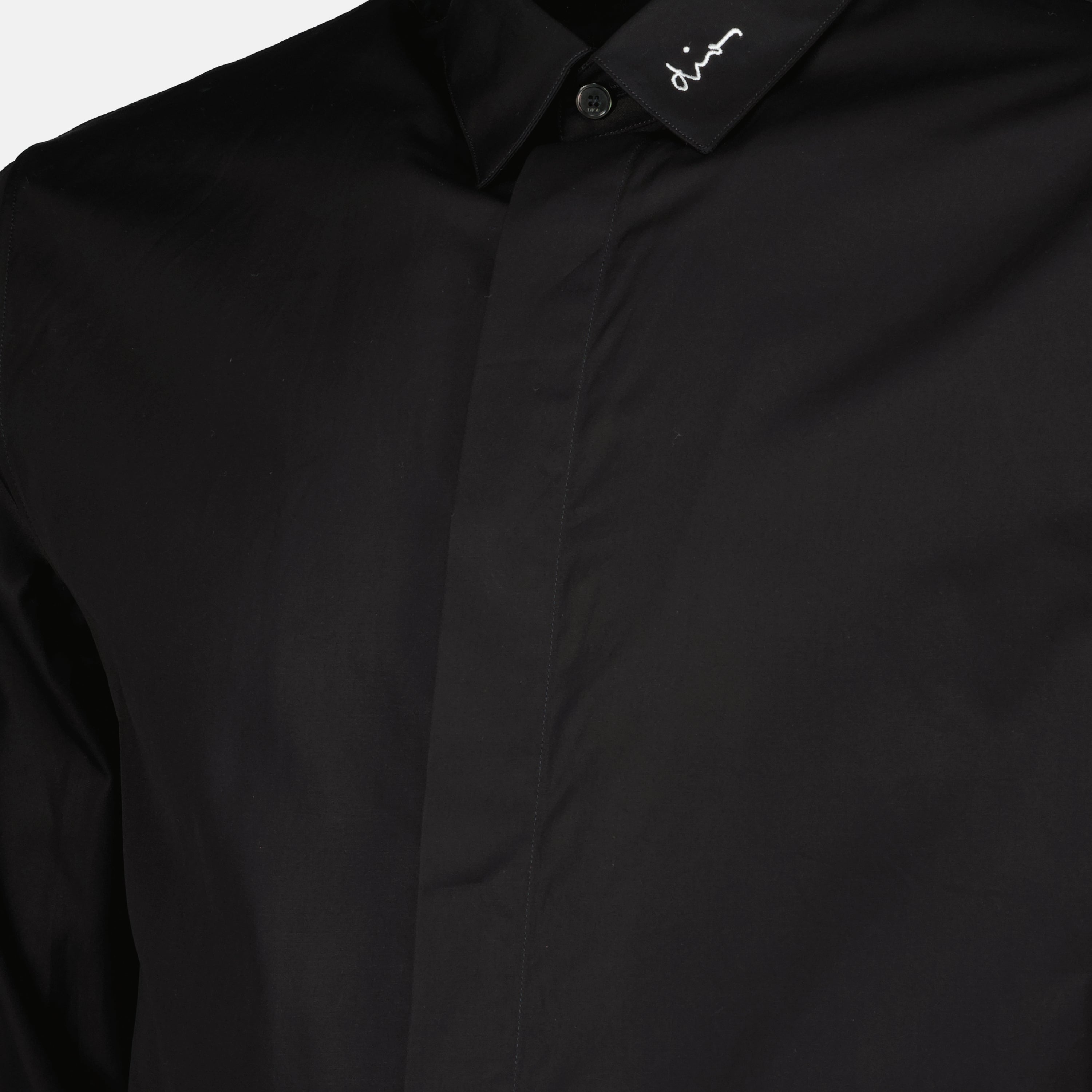 Chemises Chemise brodée Dior Noir Homme
