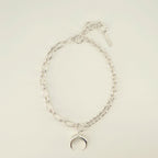 Bijoux 실버 문 네크리스 Marine Serre Argenté Unisexe