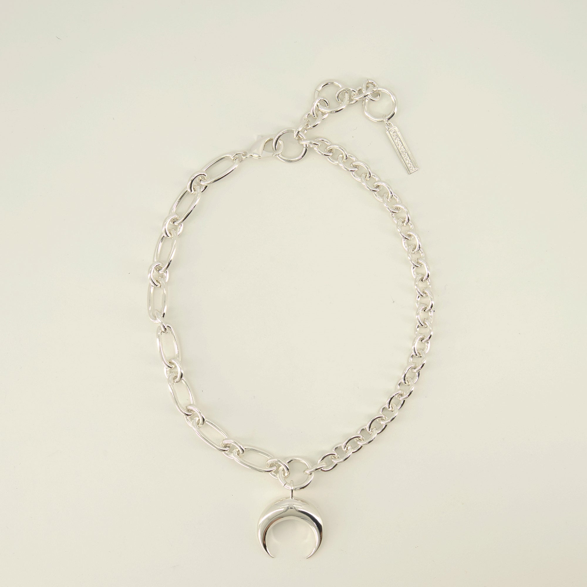 Bijoux Silver Moon Necklace Marine Serre Argenté Unisexe
