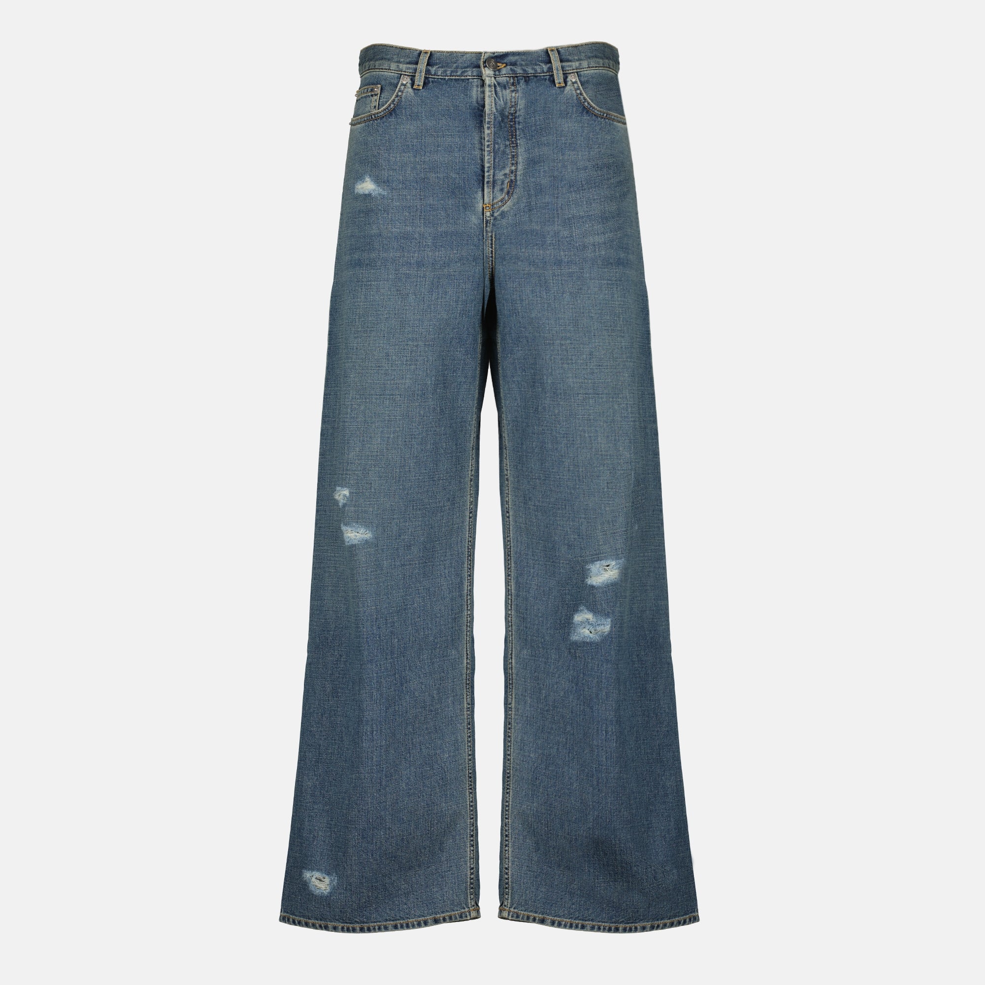 Pantalons Jeans de Denims Baggy em Azul Dior Bleu Homme