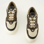 Image de l'article Baskets Fendi Force marron de la marque Fendi pour Homme - Saison Automne-Hiver 2025 - Vue de dessus paire de chaussure