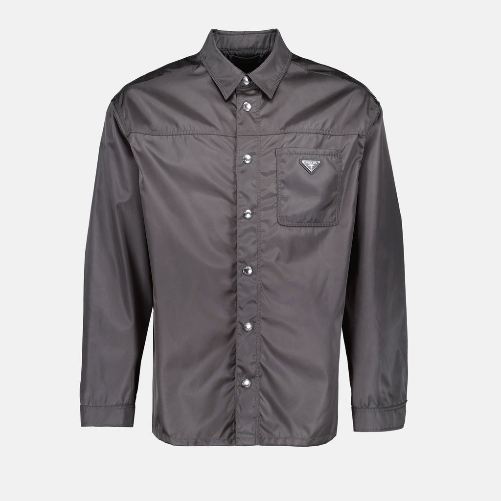Camisas Chemise en Re-Nylon Prada Cinza Homme