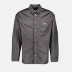 Camisas Chemise en Re-Nylon Prada Cinza Homme
