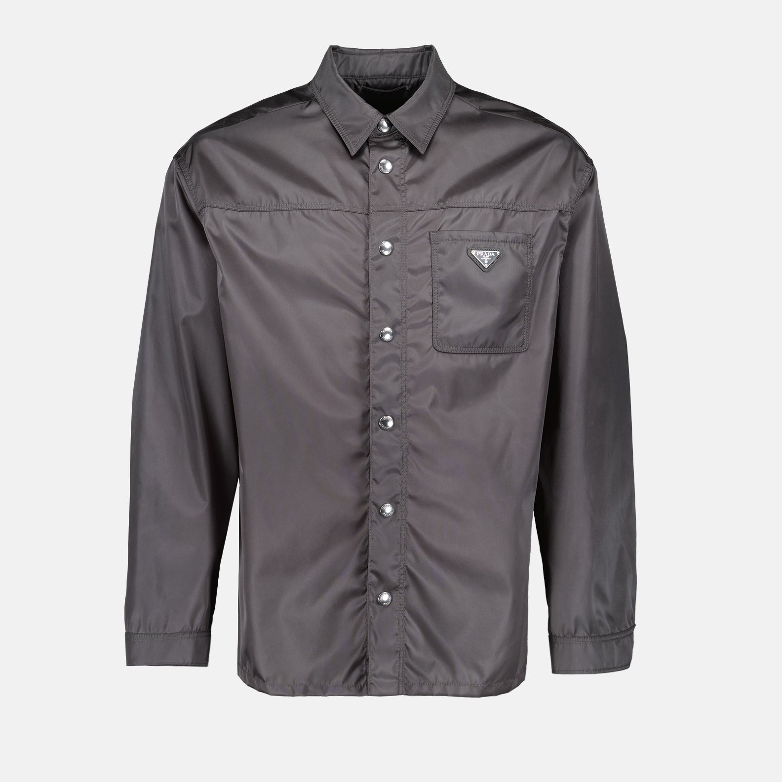 Camisas Chemise en Re-Nylon Prada Cinza Homme