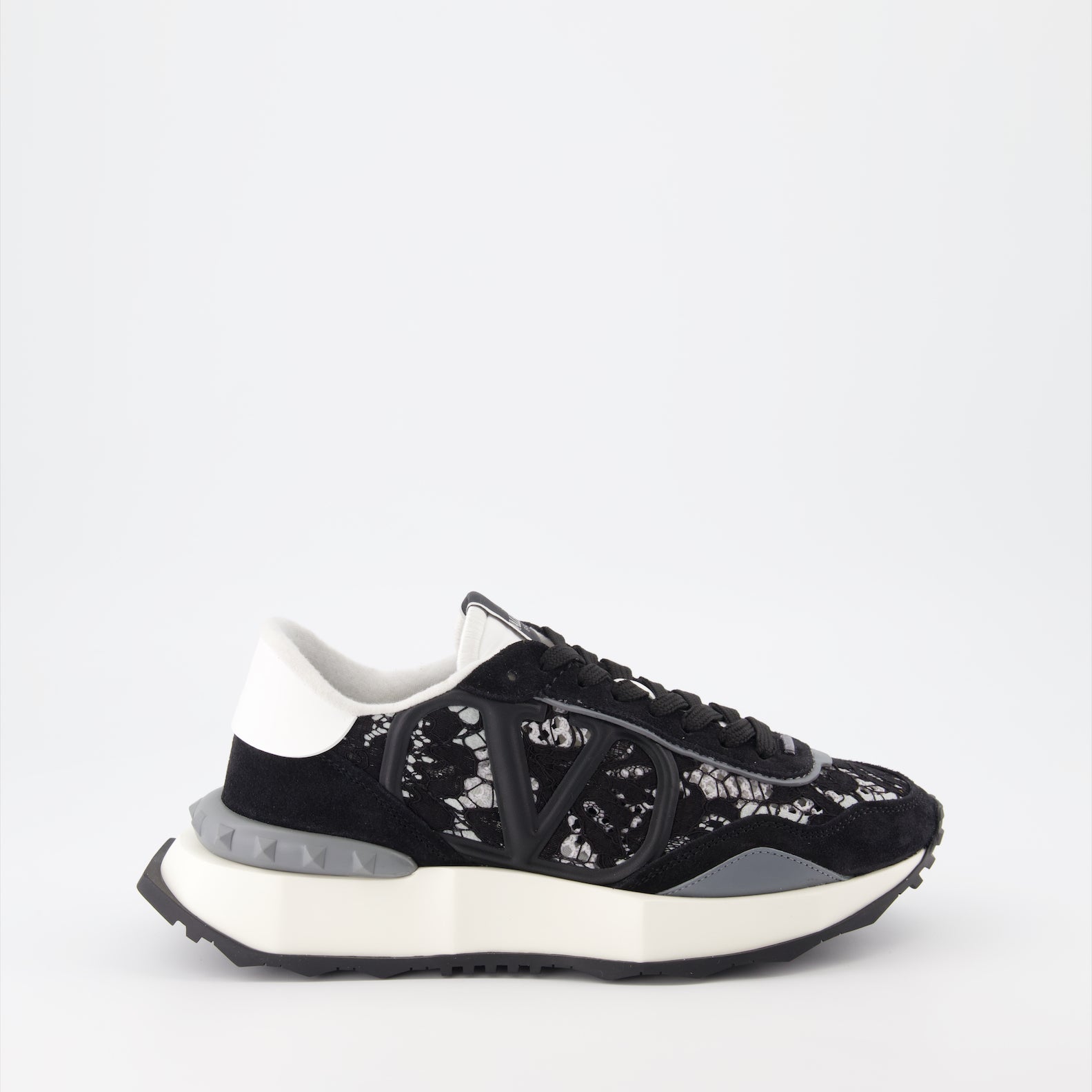 Baskets Baskets Lace Runner Valentino Garavani Noir Femme