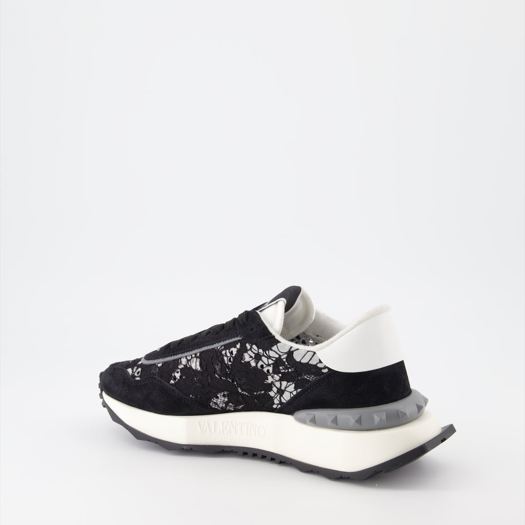 Baskets Baskets Lace Runner Valentino Garavani Noir Femme