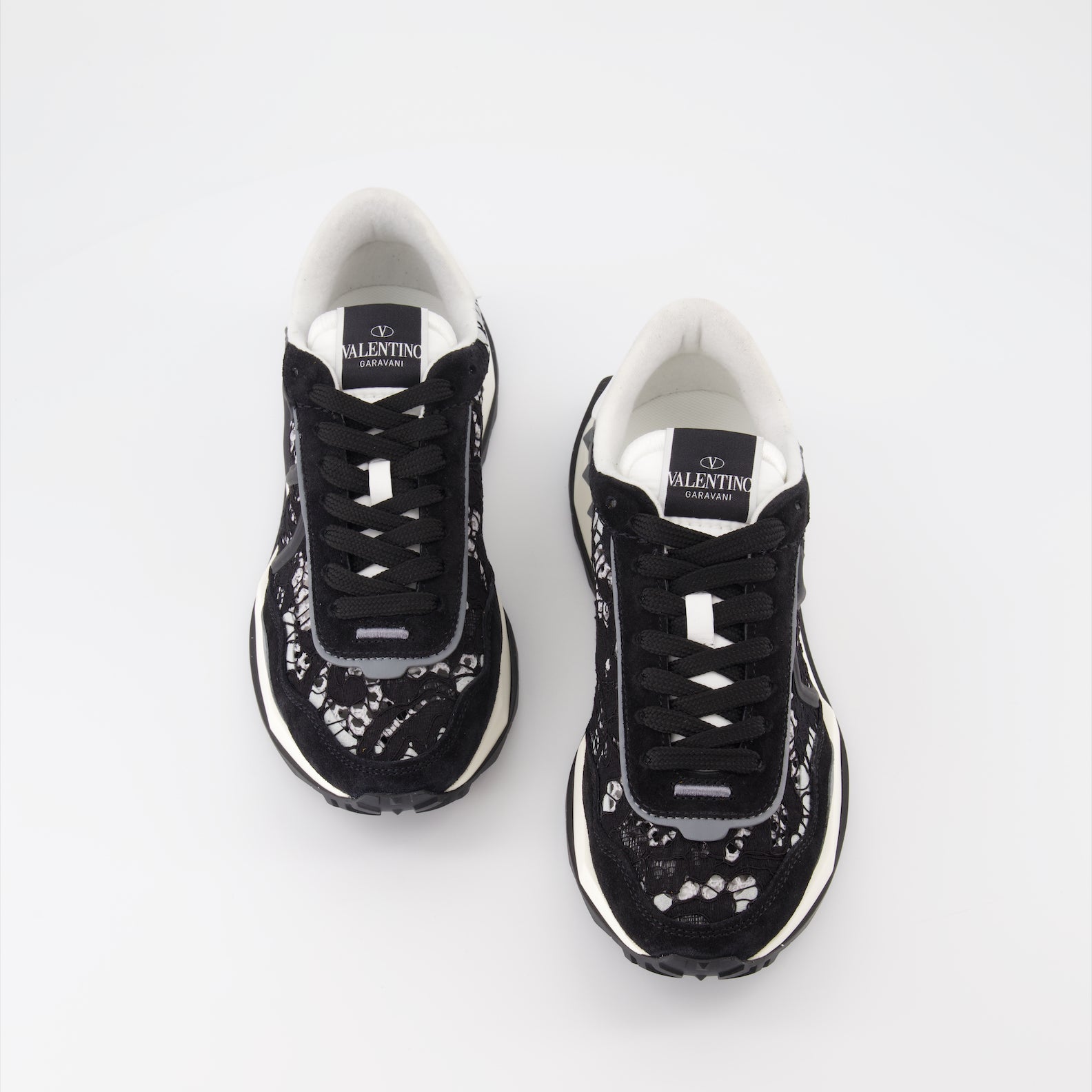 Baskets Baskets Lace Runner Valentino Garavani Noir Femme