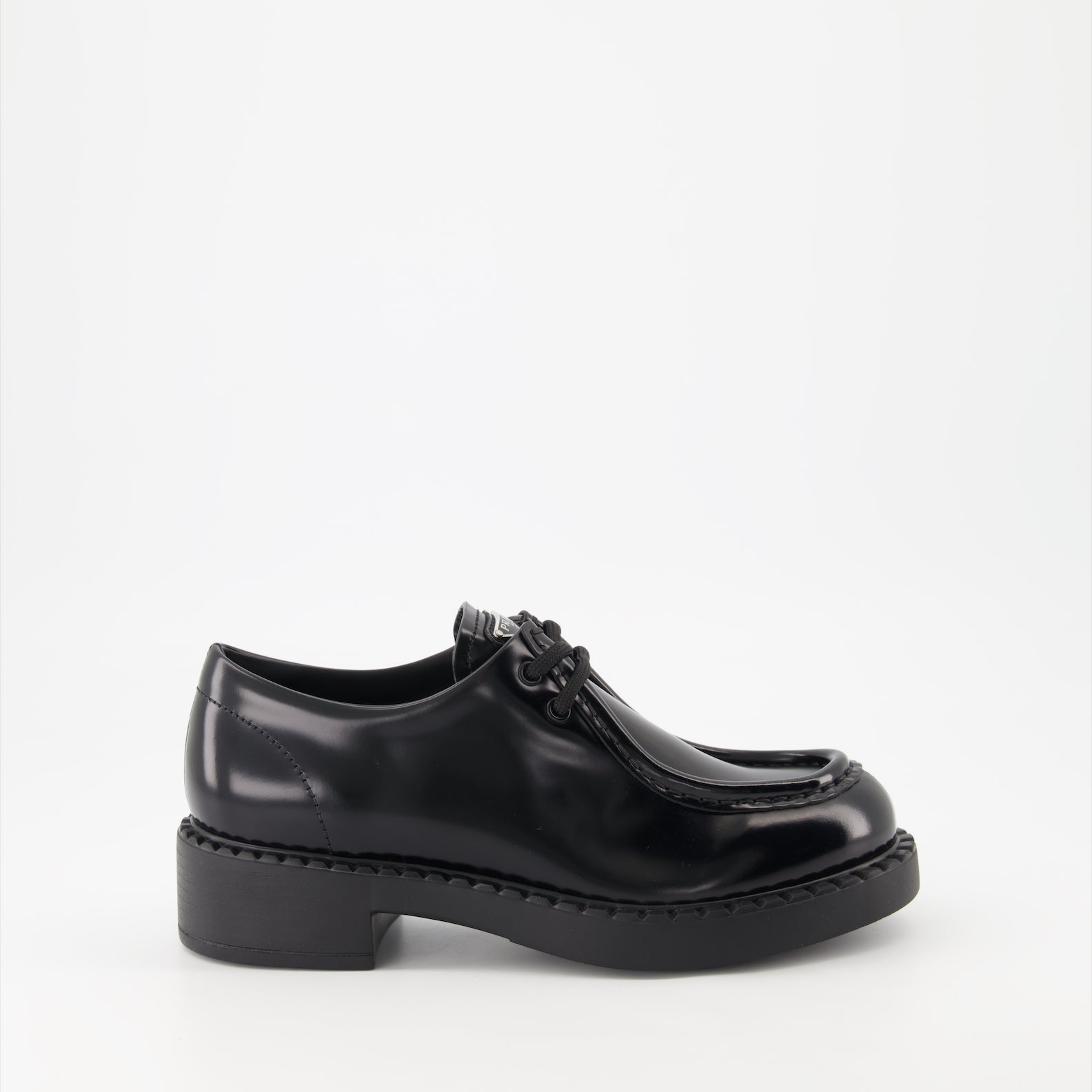 Mocassins Mocassins à lacets Prada Noir Femme