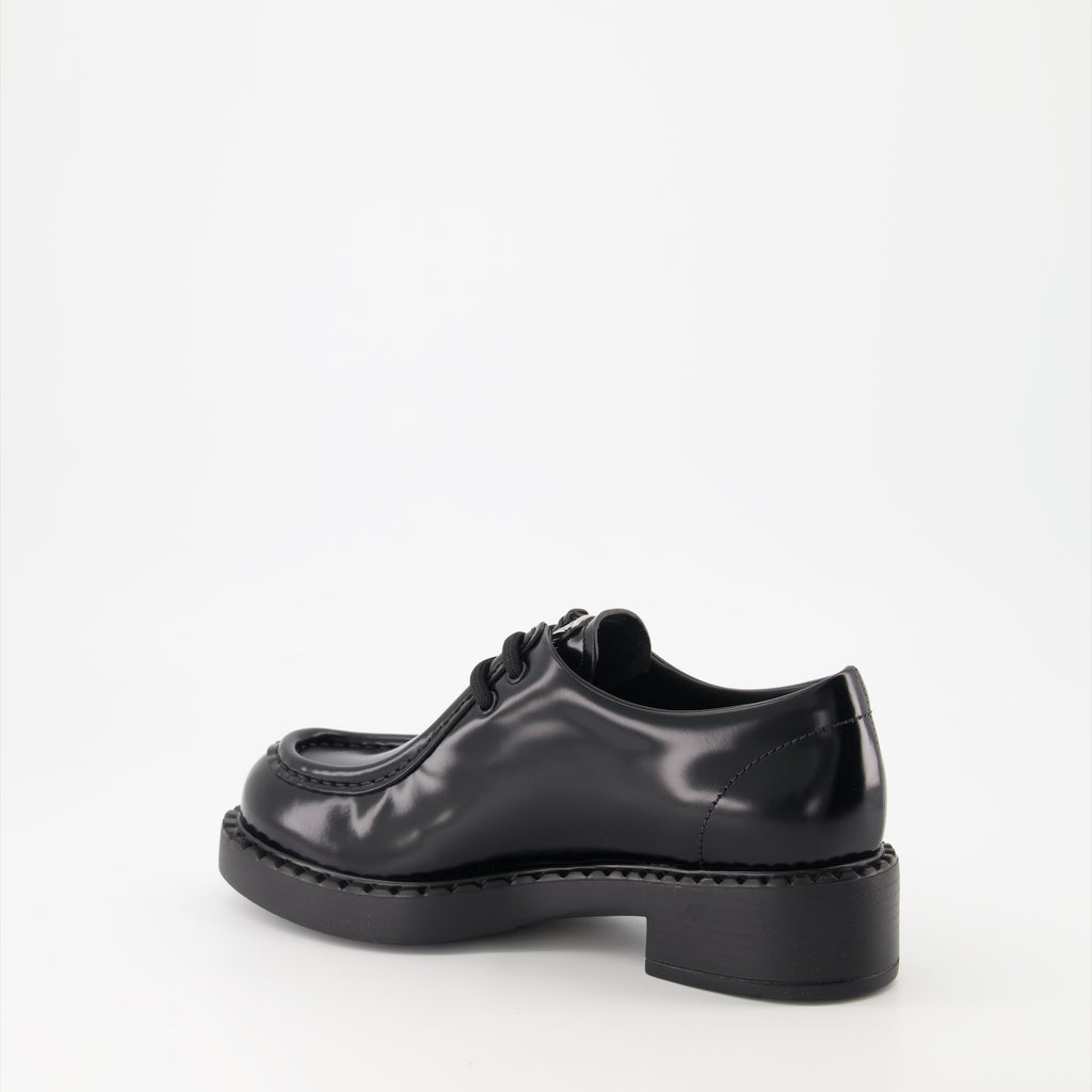 Mocassins Mocassins à lacets Prada Noir Femme