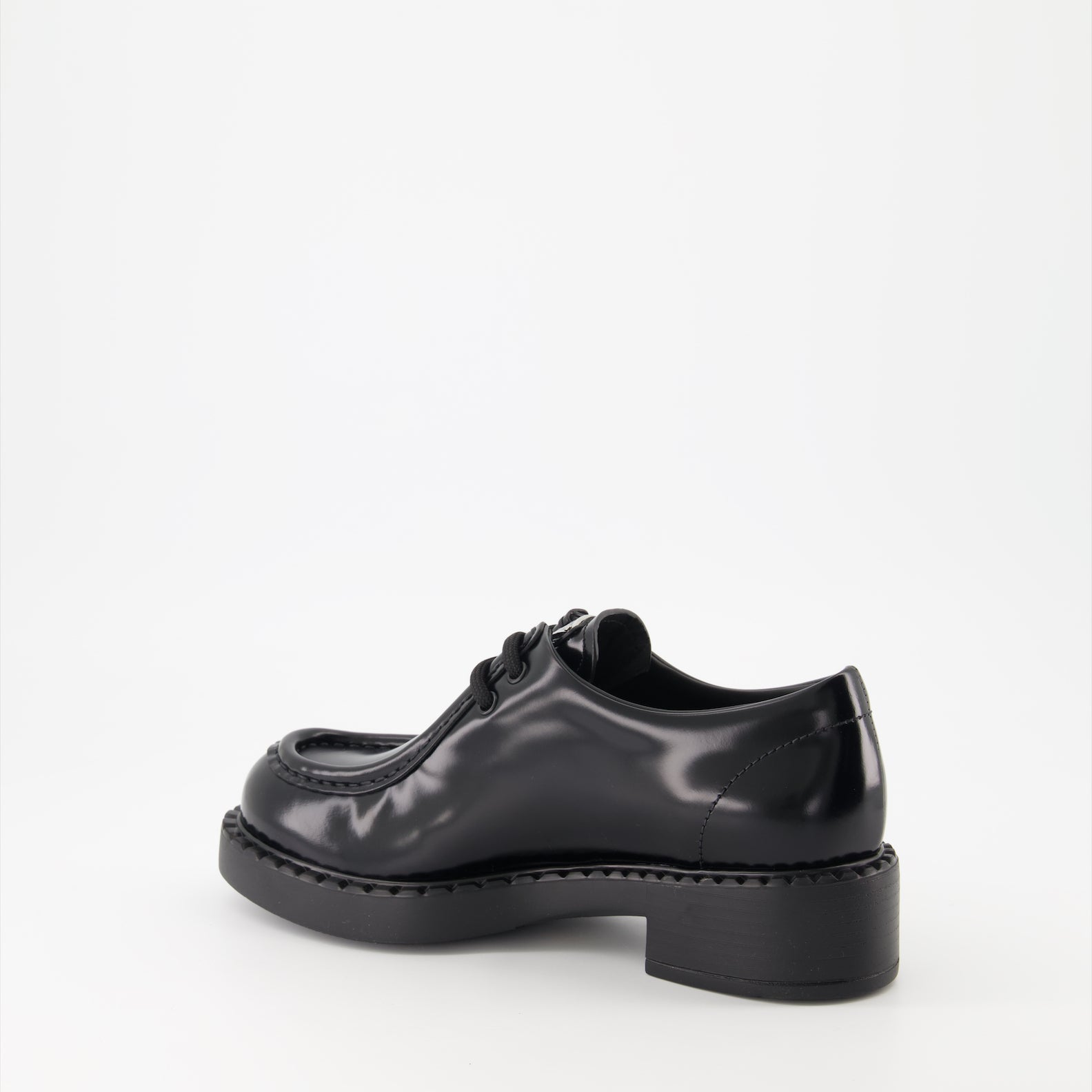 Mocassins Mocassins à lacets Prada Noir Femme