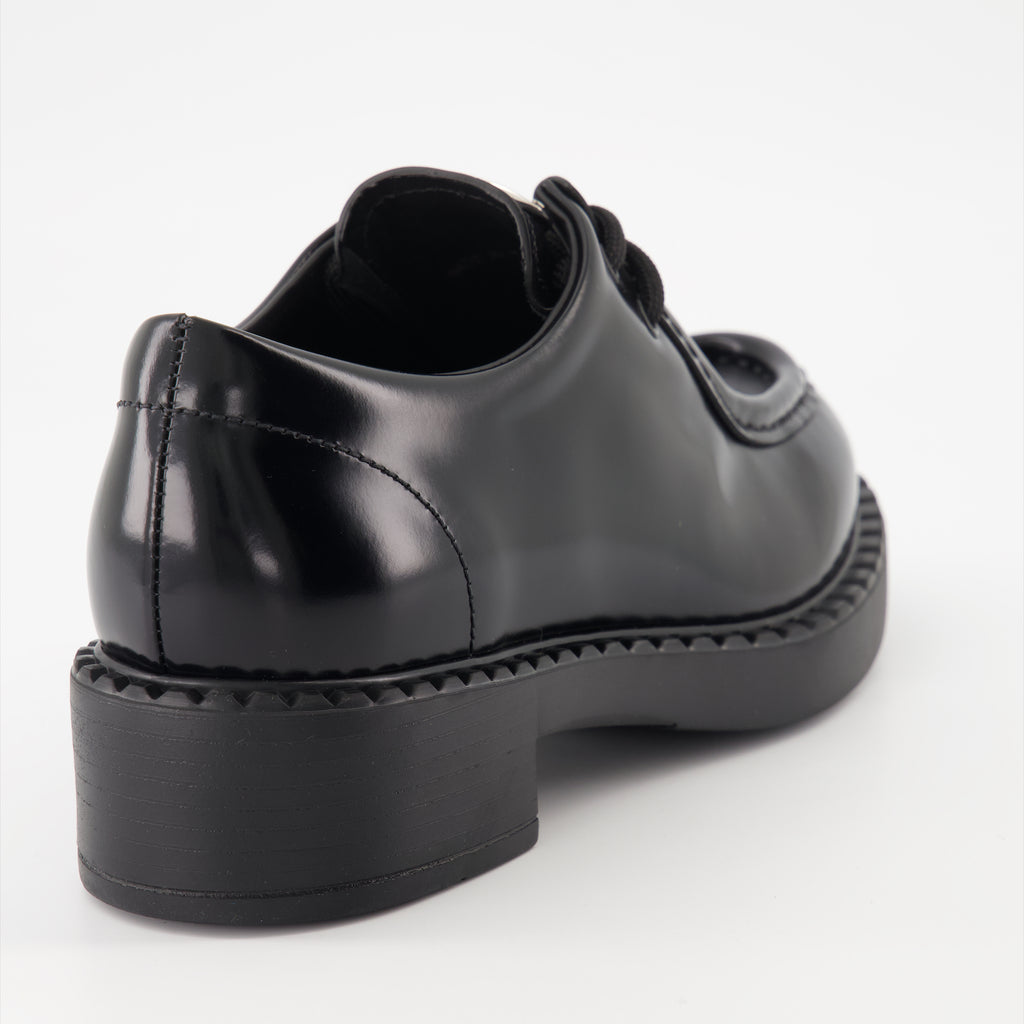 Mocassins Mocassins à lacets Prada Noir Femme